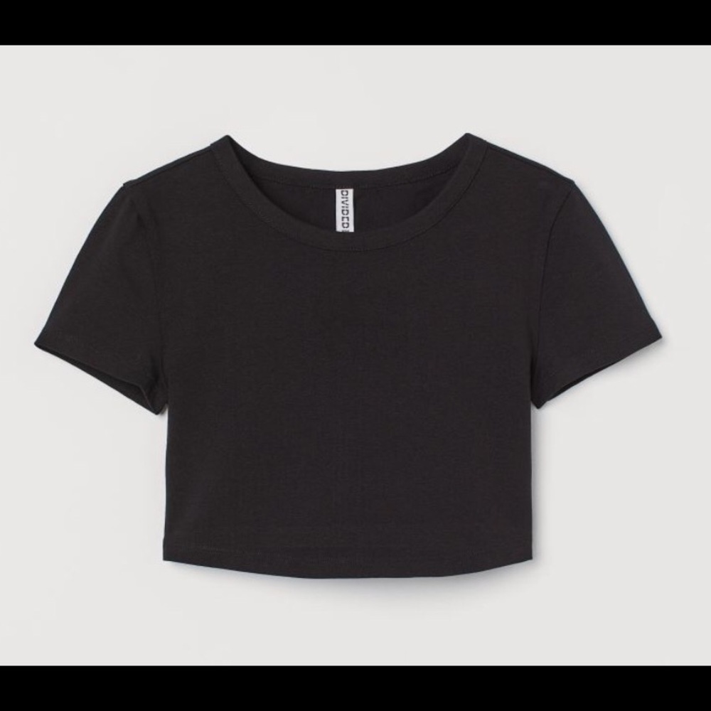 Black crop top
